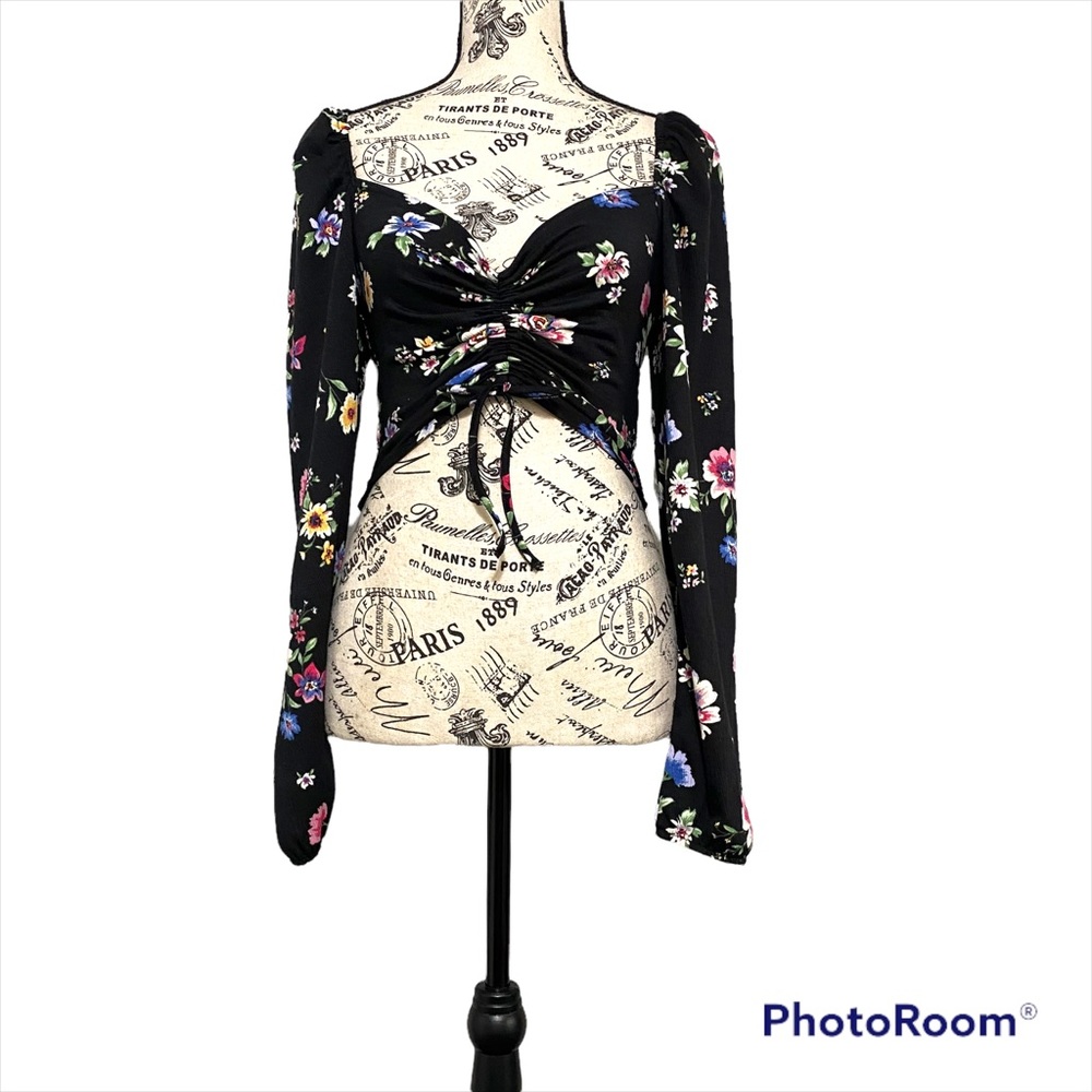 H&M Divided Womens Long Sleeve Crop Top